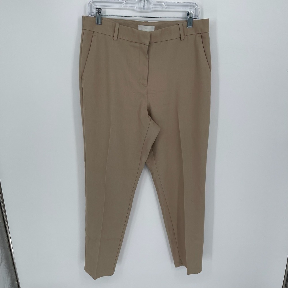 H&M Women's Tan Slim Fit Ankle Dress Pants Size 12